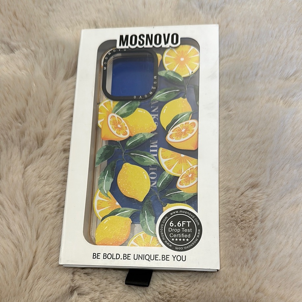 Lemon Pattern Phone Case - Yellow iPhone 14 pro max